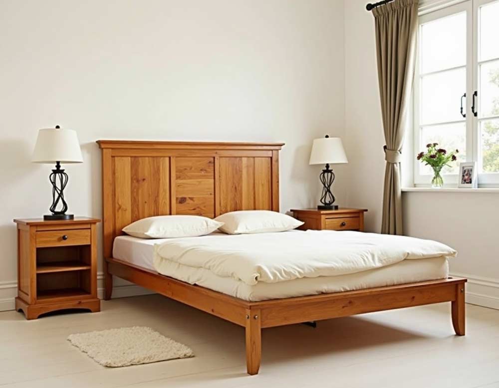 Doppelbett Massivholz (NF)