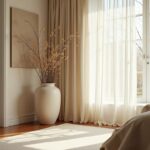 Große Bodenvase im Schlafzimmer (NF)
