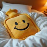 Wärmflasche mit Bezug mit einem lustigen Smiley (NF)