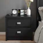 Nachtschrank Schwarz im Schlafzimmer (NF)
