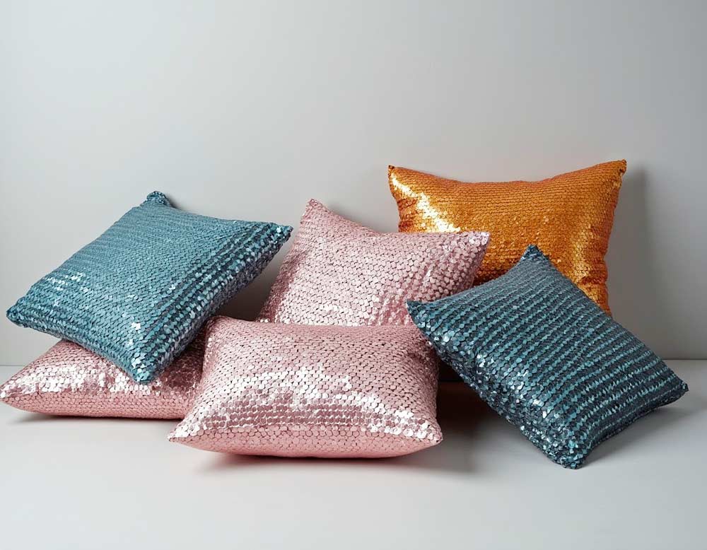 Pailletten Kissen