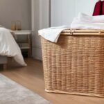 Wäschekorb aus Rattan (NF)