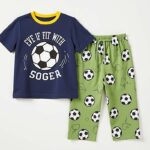 Schlafanzug mit Fußball-Motive (NF)