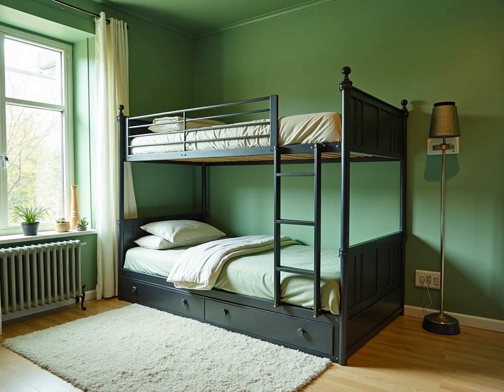 Hochbett mit Schubladen